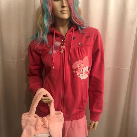 Adorable vintage y2k pink custom my melody hoodie🍭💕 - Picture 5 of 13